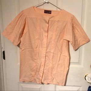 Carol Horn Peach Button Up Shirt